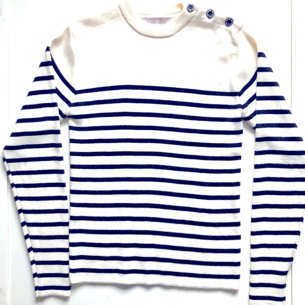 (Retail $320) M Millstrand Co “Adrie” Pullover Striped Sweater